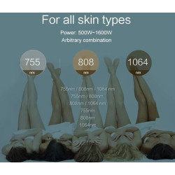 Epiliacijos diodo lazeris 808+755+1064 nm