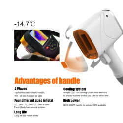 Epiliacijos diodo lazeris 808+755+1064 nm