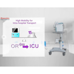 Intensyviosios terapijos ventiliatorius su turbina