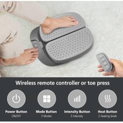 Pėdų masažuoklis su šilumos funkcija