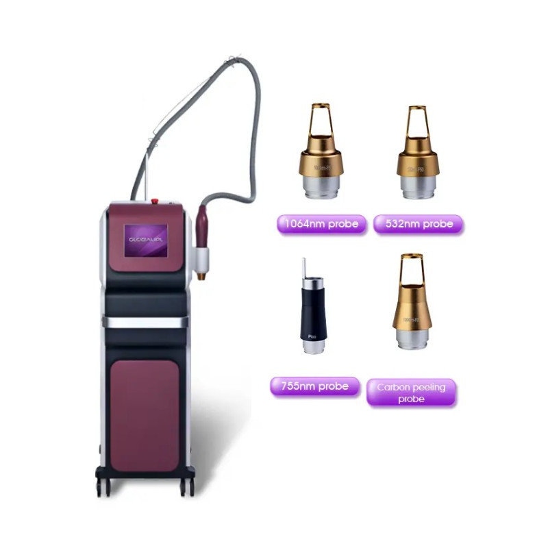 ND YAG pikosekundinis tatuiruočių šalinimo lazeris