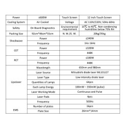 Skausmo malšinimo 448k lipo lazeris EMS riebalų šalinimo aparatas