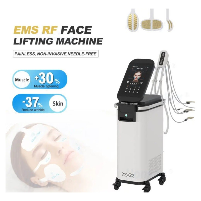 Veido 3 in 1 EMS RF Mikrosrovės raumenų kėlimo, raukšlių šalinimo ir odos stangrinimo aparatas