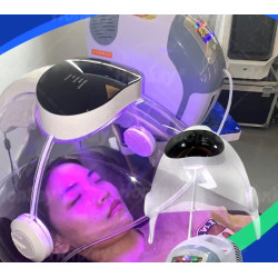 Hiperbarinė deguonies veido priežiūros kaukė odos priežiūrai