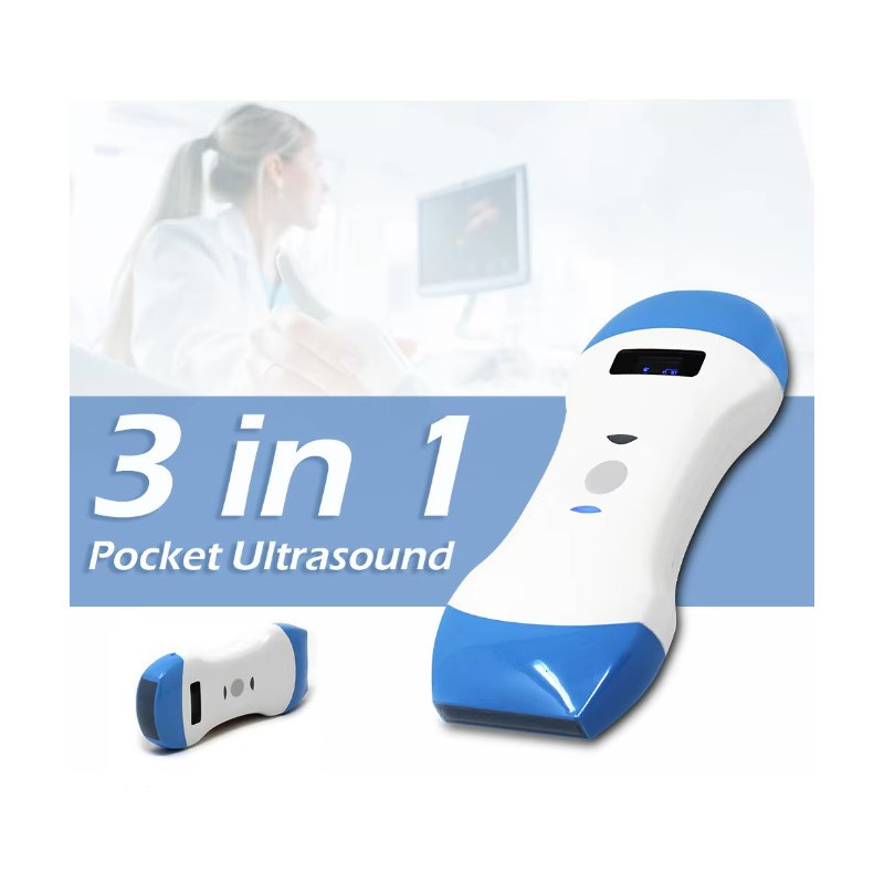 3 in 1 spalvotas Doplerio belaidis rankinis ultragarsinis aparatas