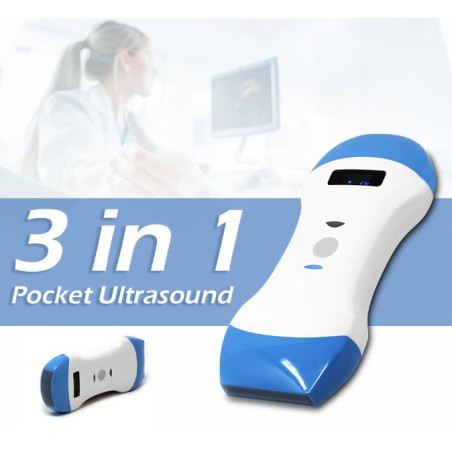 3 in 1 spalvotas Doplerio belaidis rankinis ultragarsinis aparatas