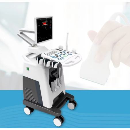 Doplerio ultragarso aparatas skirtas akušeriniams matavimams spalvotas