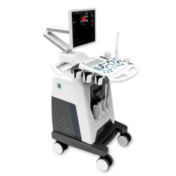 Doplerio ultragarso aparatas skirtas akušeriniams matavimams spalvotas