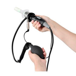 Diagnostinis vaizdo rektoskopas ant mobilios vežimėlio platformos