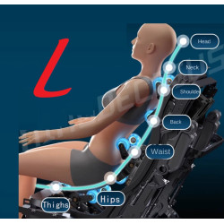 Masažinis krėslas 4D dvigubo judesio su NDJVF