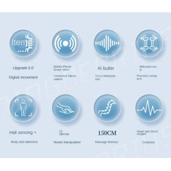 Masažinis krėslas 4D dvigubo judesio su NDJVF