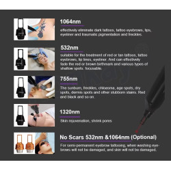 Pico ND YAG lazeris + 808 diodinis lazeris