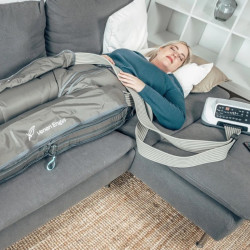 Limfodrenažinio aparatas kojų pilvo sėdmenų rankų masažui