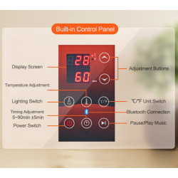 Infraraudonųjų spindulių medinė pirtis