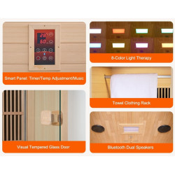 Infraraudonųjų spindulių medinė pirtis