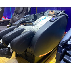 Masažinis fotelis savitarnai natūralios odos