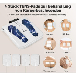 EMS ir TENS Pėdų masažuoklis kraujotakai stimuliuoti