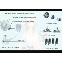 Vakuumo kavitacijos RF fizinės terapijos įranga 3 in 1