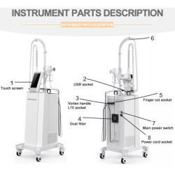 Vakuumo kavitacijos RF fizinės terapijos įranga 3 in 1