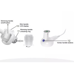 Vakuumo kavitacijos RF fizinės terapijos įranga 3 in 1